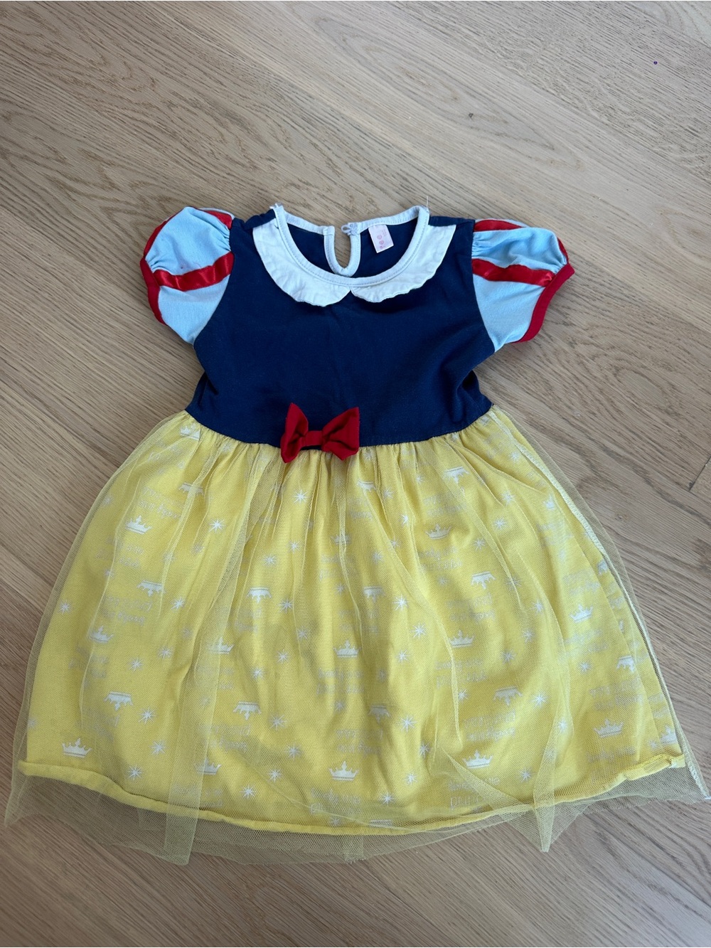 Girls Navy, Yellow & Red Princess Dress Costume